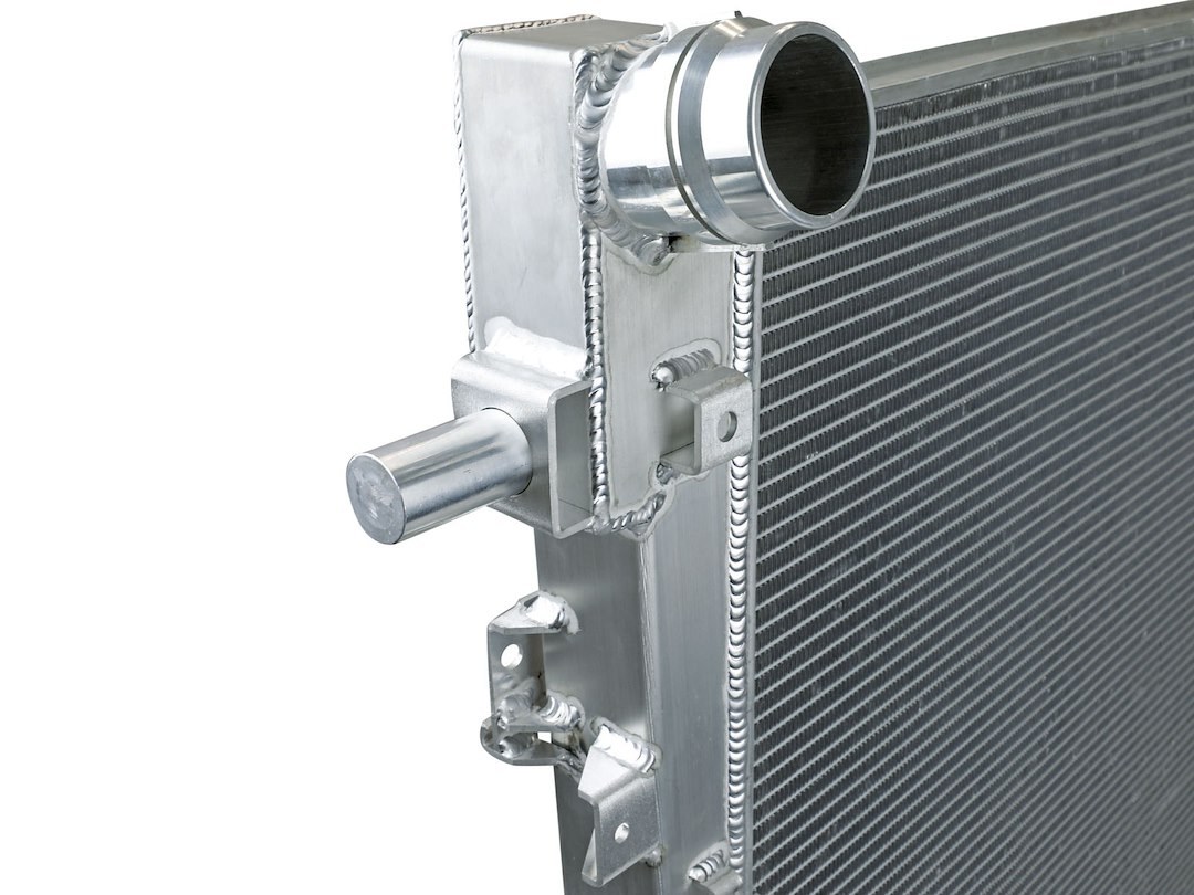 aFe Power Radiator, Blade Runner, Aftermarket Replacement, 2 Inch Thick Core, Brushed Aluminum with Afe Logo – 46-52131