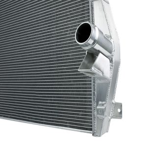 aFe Power Radiator, Blade Runner, Aftermarket Replacement, 2 Inch Thick Core, Brushed Aluminum with Afe Logo – 46-52131