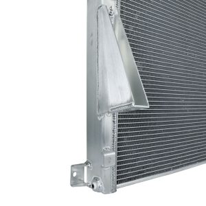 aFe Power Radiator, Blade Runner, Aftermarket Replacement, 2 Inch Thick Core, Brushed Aluminum with Afe Logo – 46-52131