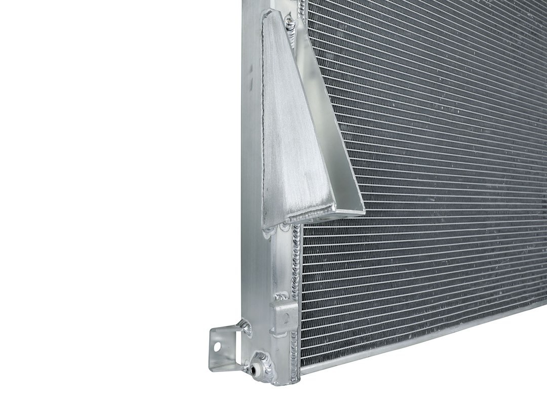 aFe Power Radiator, Blade Runner, Aftermarket Replacement, 2 Inch Thick Core, Brushed Aluminum with Afe Logo – 46-52131