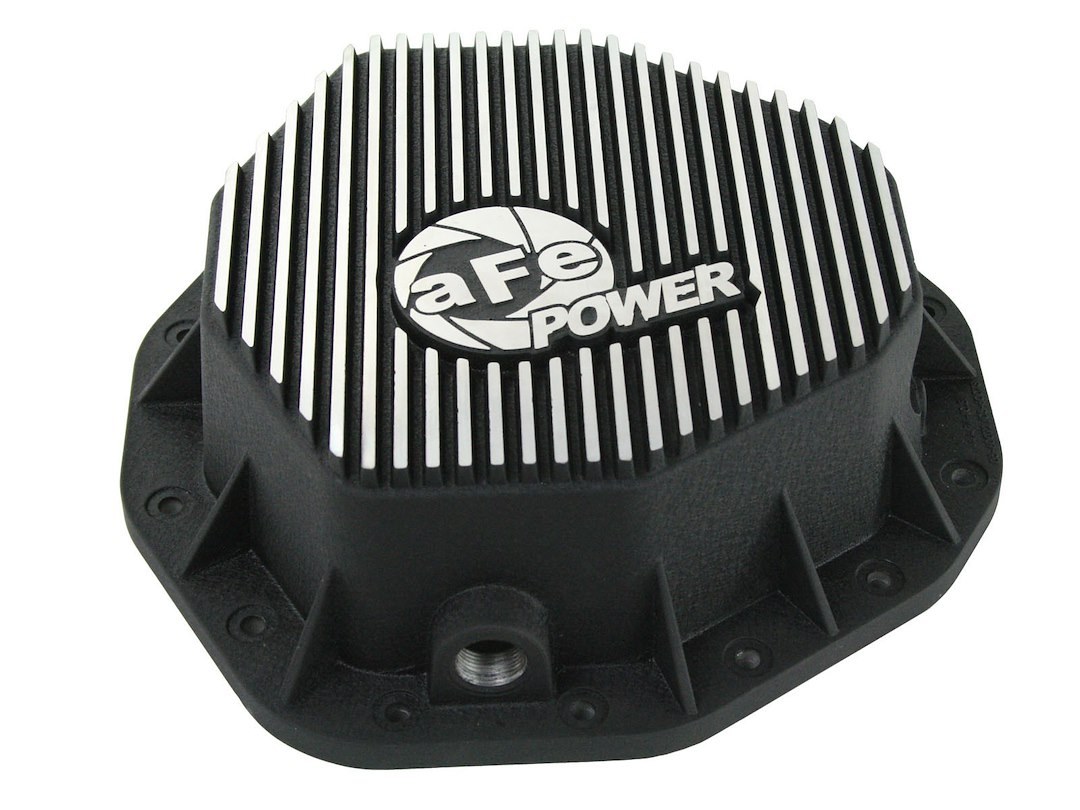 aFe Power Differential Cover, Pro Series, Chrysler 11-1/2 Inch, 14 Bolt, Without Girdle, With Fill Plug, With Drain Plug – 46-70092-WL