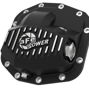 aFe Power Differential Cover, Street Series, Jeep Dana M186-12, 12 Bolt, With Fill Plug, With Drain Plug, Black Powder Coated – 46-71010B