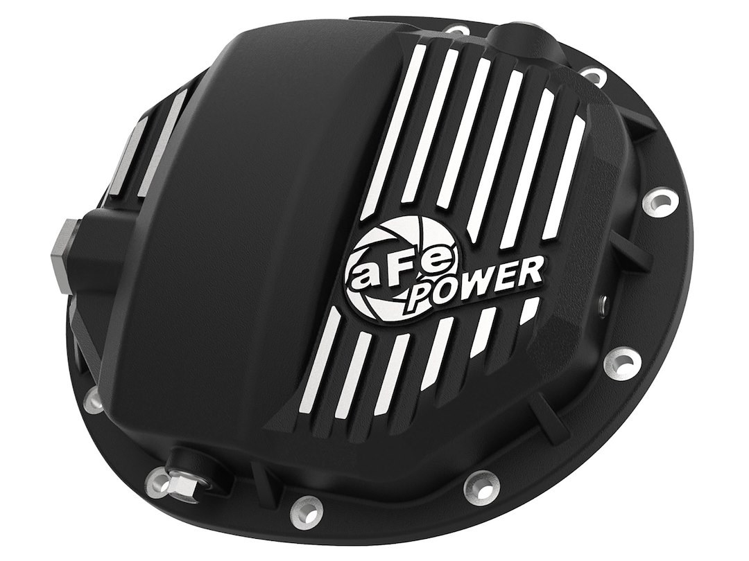 aFe Power Differential Cover, Pro Series, Compatible with Aam 9.5/ 9.76 Axels with Rpo Code SU7, 12 Bolt, With Fill Plug, With Drain Plug – 46-71120B