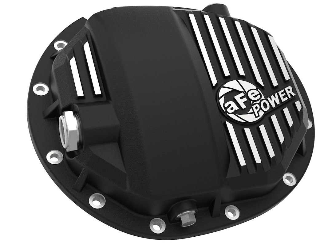 aFe Power Differential Cover, Pro Series, Compatible with Aam 9.5/ 9.76 Axels with Rpo Code SU7, 12 Bolt, With Fill Plug, With Drain Plug – 46-71120B