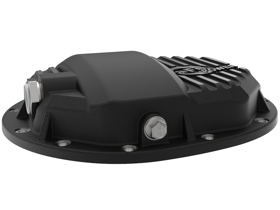 aFe Power Differential Cover, Pro Series, Compatible with Aam 9.5/ 9.76 Axels with Rpo Code SU7, 12 Bolt, With Fill Plug, With Drain Plug – 46-71120B