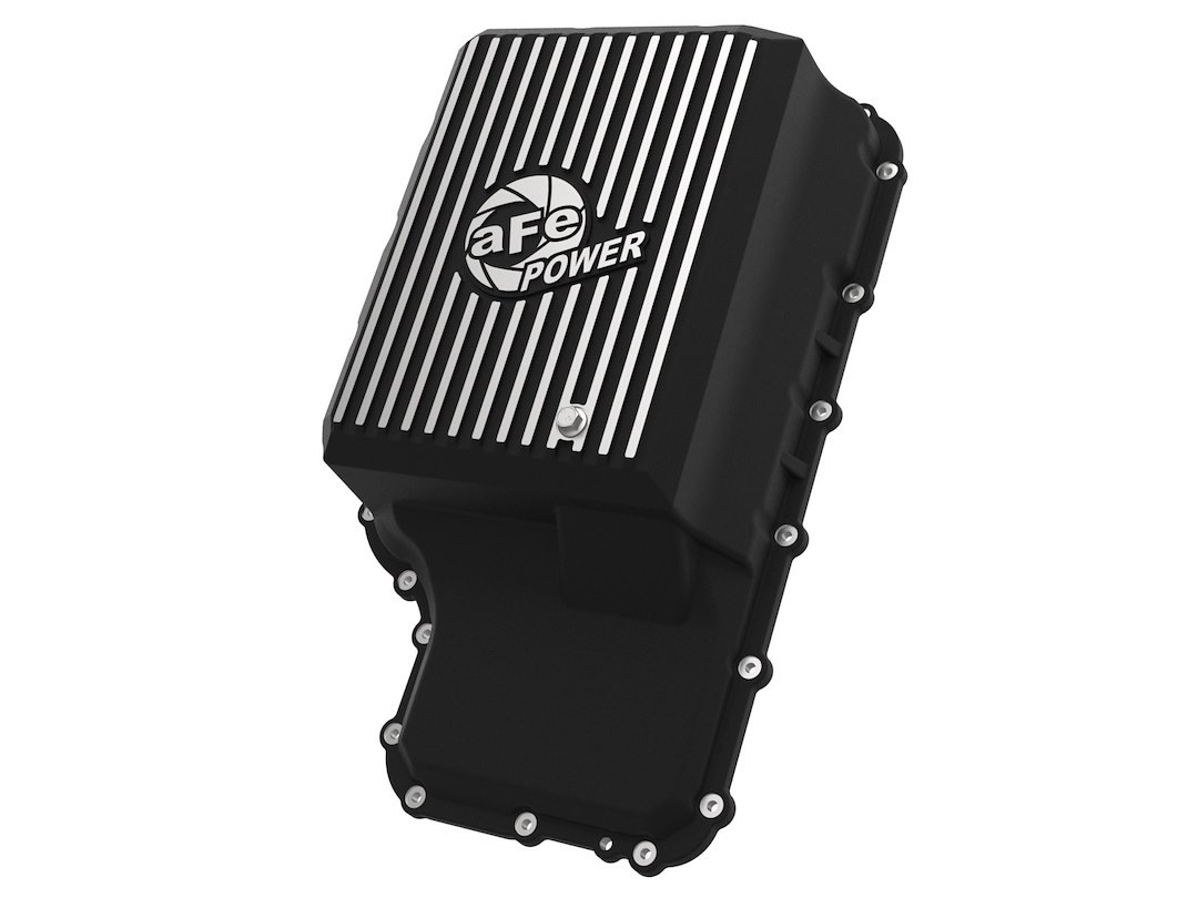 aFe Power Differential Cover, Ford 10R140, With Fill Plug, With Drain Plug, Black, Cast Aluminum – 46-71220B