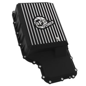 aFe Power Differential Cover, Ford 10R140, With Fill Plug, With Drain Plug, Black, Cast Aluminum – 46-71220B