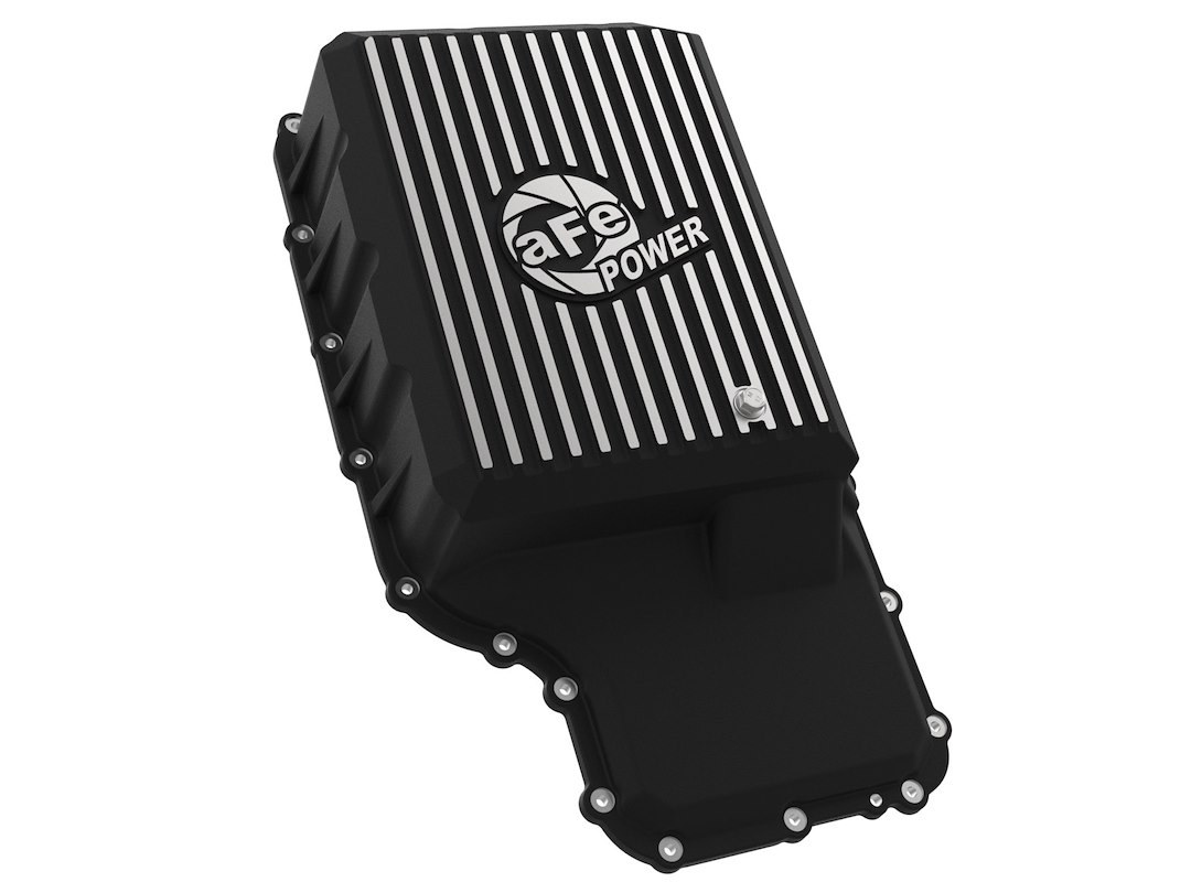 aFe Power Differential Cover, Ford 10R140, With Fill Plug, With Drain Plug, Black, Cast Aluminum – 46-71220B