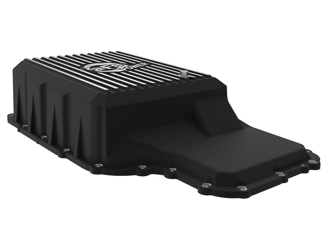 aFe Power Differential Cover, Ford 10R140, With Fill Plug, With Drain Plug, Black, Cast Aluminum – 46-71220B