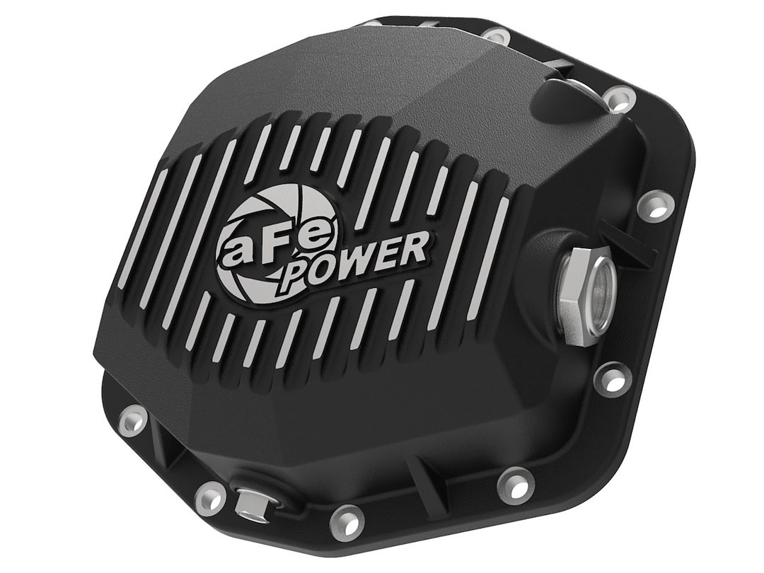 aFe Power Differential Cover, Street Series, Dana M220, 12 Bolt, Without Girdle, Magnetic Drain Plug, With Fill Plug, Powder Coated, Black – 46-71290B