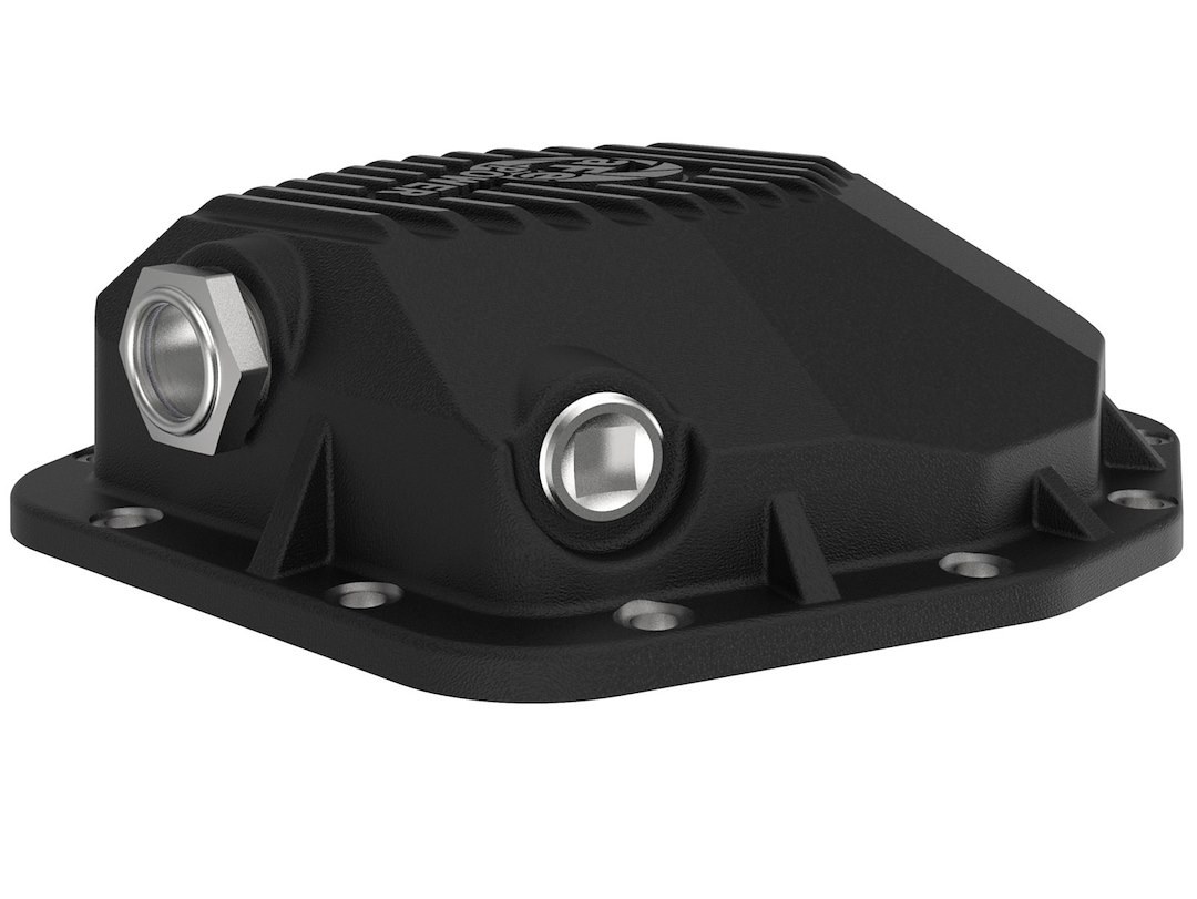 aFe Power Differential Cover, Street Series, Dana M220, 12 Bolt, Without Girdle, Magnetic Drain Plug, With Fill Plug, Powder Coated, Black – 46-71290B