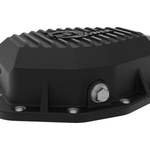 aFe Power Differential Cover, Pro Series, Dana M220, 12 Bolt, Without Girdle, Magnetic Drain Plug, With Fill Plug, Powder Coated, Black – 46-71291B