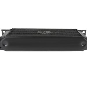 aFe Power Fluid Cooler, Blade Runner, Transmission Oil, Temperature Reductions of Up to 30° F, With 1/2 Inch Oil Hoses, Black – 46-80005