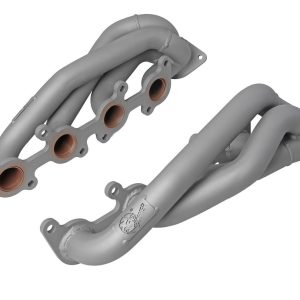 aFe Power Exhaust Header, Twisted Steel, Equal Length 1-5/8 Inch Primary Tubes, 1-5/8 Inch Thick Machined Flange – 48-33025-1T