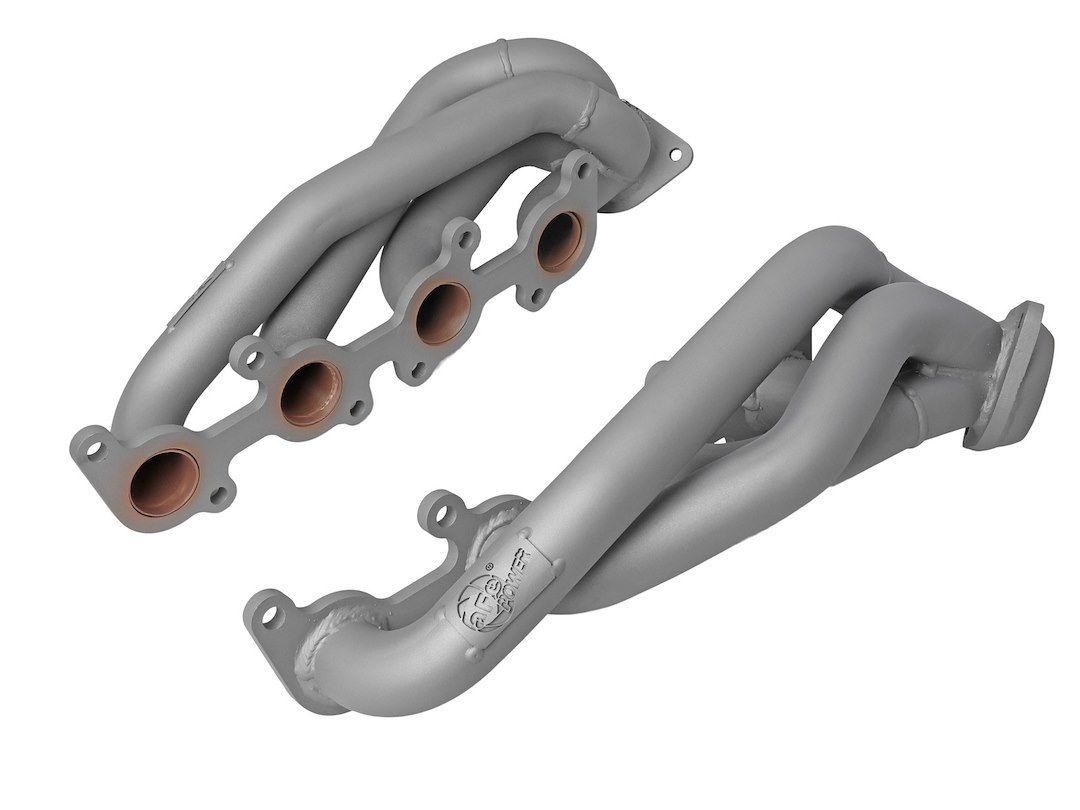 aFe Power Exhaust Header, Twisted Steel, Equal Length 1-5/8 Inch Primary Tubes, 1-5/8 Inch Thick Machined Flange – 48-33025-1T