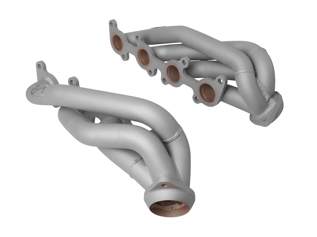 aFe Power Exhaust Header, Twisted Steel, Equal Length 1-5/8 Inch Primary Tubes, 1-5/8 Inch Thick Machined Flange – 48-33025-1T