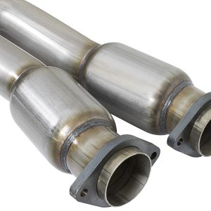 aFe Power Exhaust Crossover Pipe, Mach Force Xp X Pipe, Aluminized Steel, 3 Inch, With Converters – 48-34129-YC