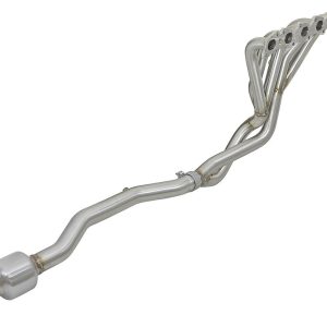 aFe Power Exhaust Header, Twisted Steel, 1-3/4 Inch Primary Tubes, 3/8 Inch Thick Flange, 2-1/2 Inch Collector Pipes, Not 50 State Legal – 48-36109-YC