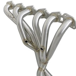 aFe Power Exhaust Header, Twisted Steel, 1-3/4 Inch Primary Tubes, 3/8 Inch Thick Flange, 2-1/2 Inch Collector Pipes, Not 50 State Legal – 48-36109-YC