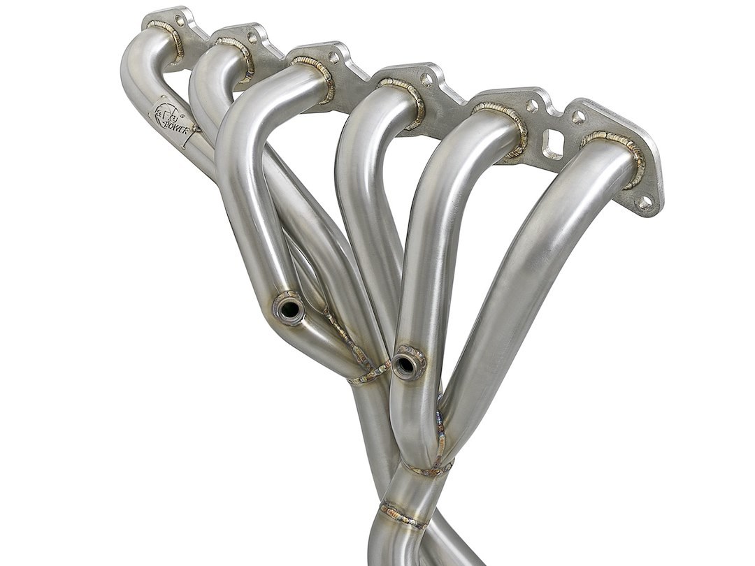 aFe Power Exhaust Header, Twisted Steel, 1-3/4 Inch Primary Tubes, 3/8 Inch Thick Flange, 2-1/2 Inch Collector Pipes, Not 50 State Legal – 48-36109-YC