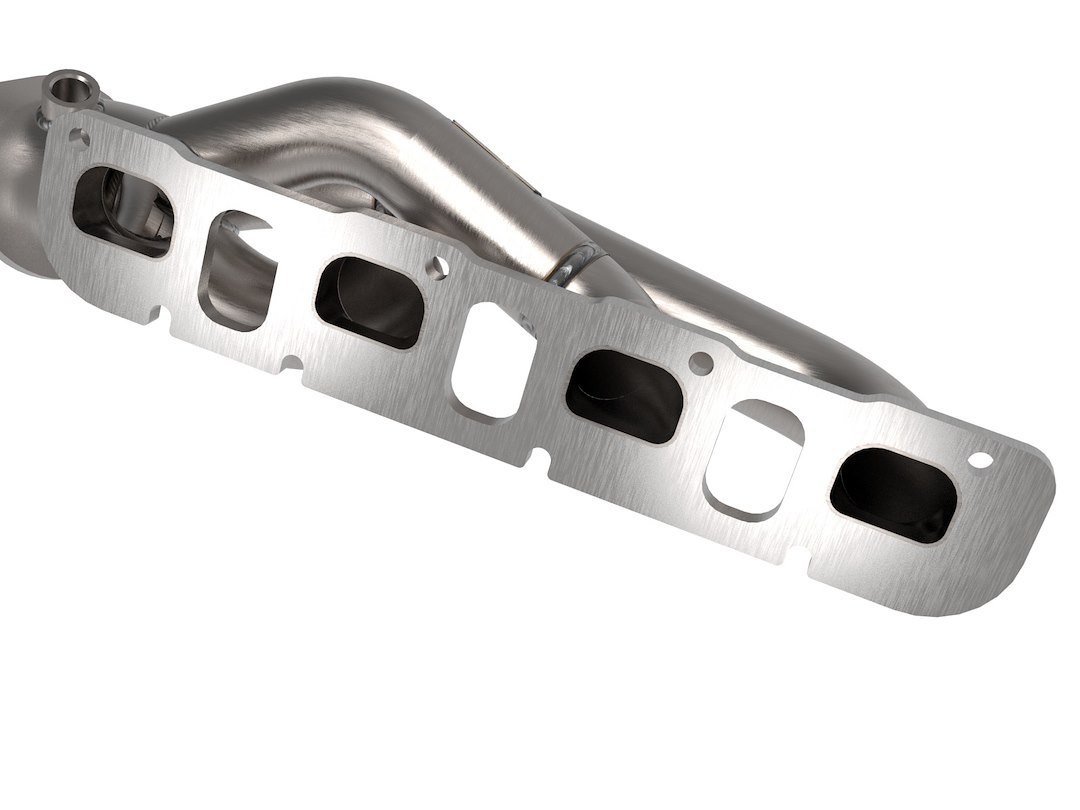 aFe Power Exhaust Header, Twisted Steel, 1-7/8 to 3 Inch Primary Tubes, 4-TO-1 Mitered Merge Collectors, Not 50 State Legal – 48-38031