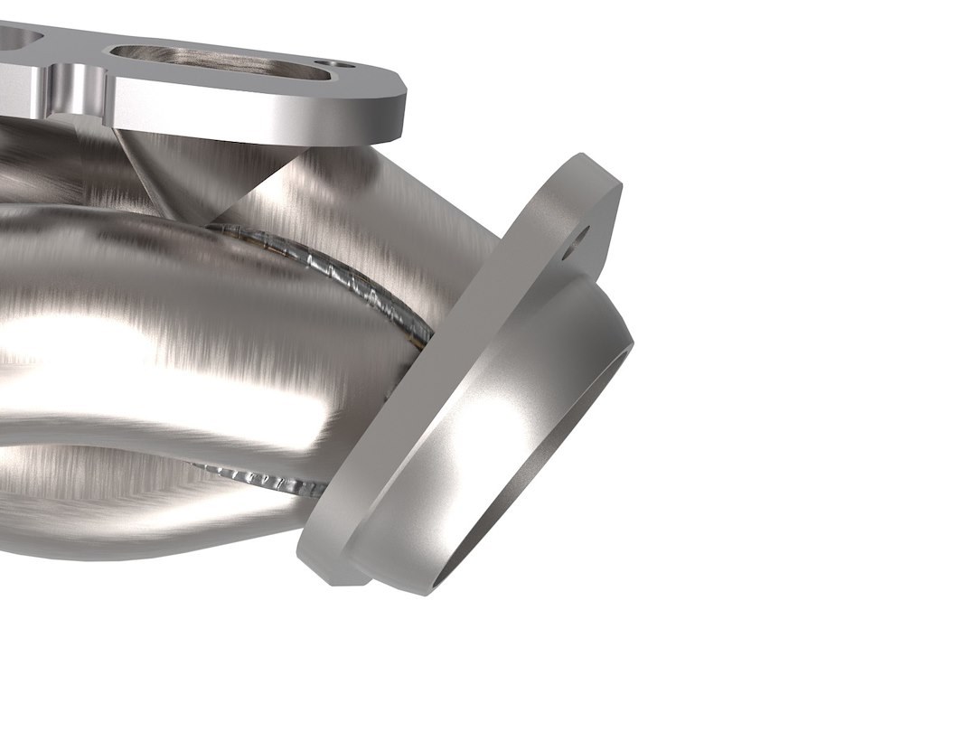 aFe Power Exhaust Header, Twisted Steel, 1-7/8 to 3 Inch Primary Tubes, 4-TO-1 Mitered Merge Collectors, Not 50 State Legal – 48-38031