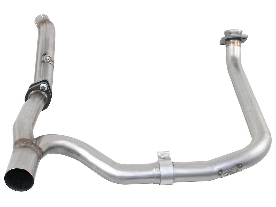 aFe Power Exhaust Loop Delete, Twisted Steel, Used to Allow Driveshaft Clearance on Lifted Vehicles, Stainless Steel – 48-46210