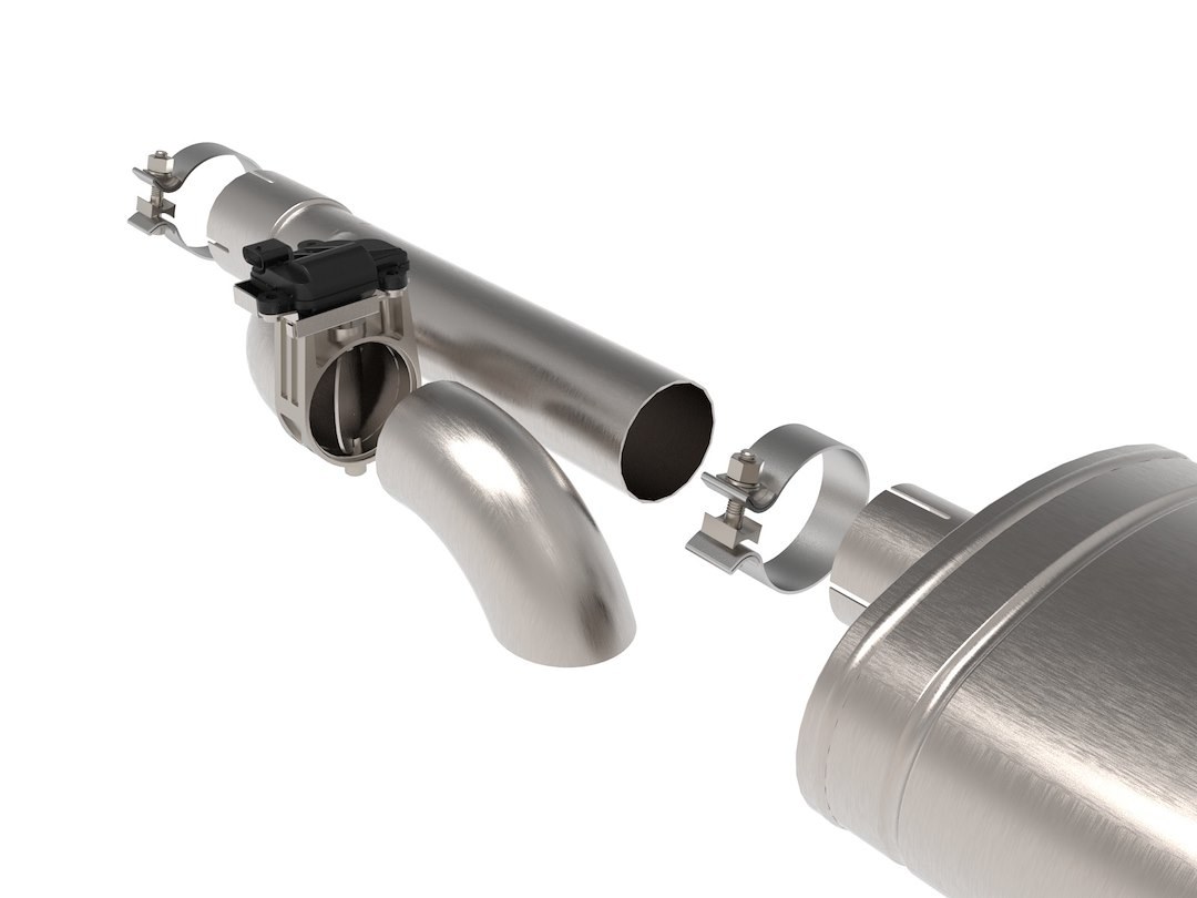 aFe Power Exhaust System Kit, Gemini Xv Cat-Back System, Stainless Steel, With Muffler, 3 Inch Pipe Diameter – 49-32083-B