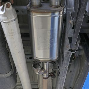 aFe Power Exhaust System Kit, Gemini Xv Cat-Back System, Stainless Steel, With Muffler, 3 Inch Pipe Diameter – 49-32083-B