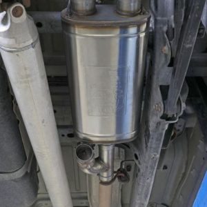 aFe Power Exhaust System Kit, Gemini Xv Cat-Back System, Stainless Steel, With Muffler, 3 Inch Pipe Diameter – 49-32083-P