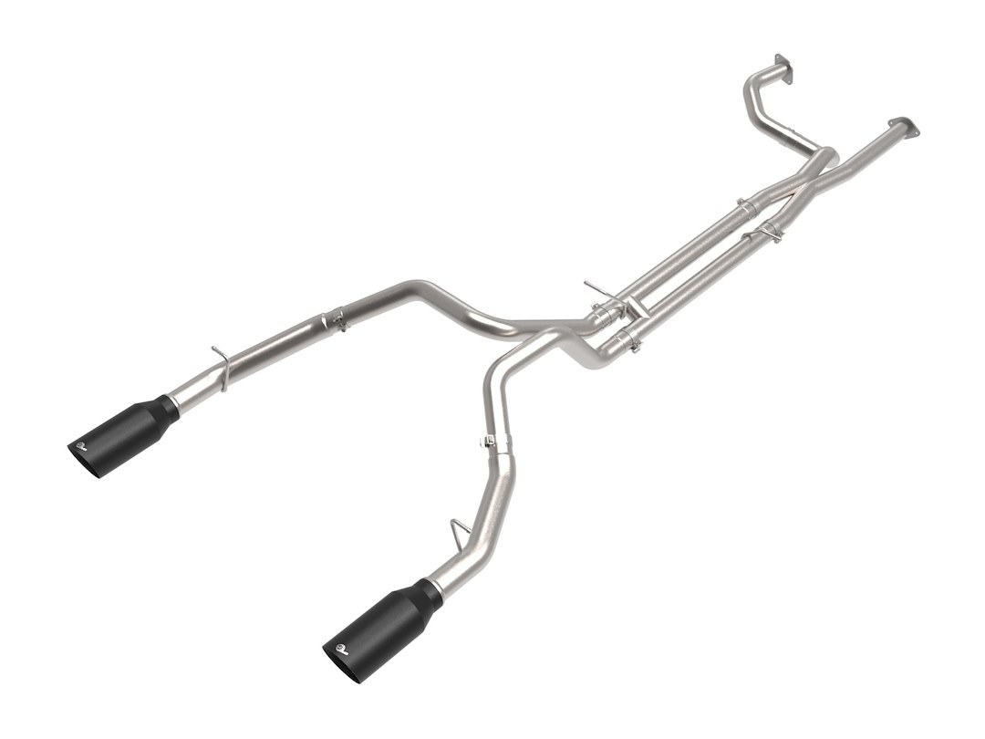 aFe Power Exhaust System Kit, Vulcan Cat-Back System, Stainless Steel, With Muffler, 3 Inch to 3-1/2 Inch Pipe Diameter – 49-32084-B