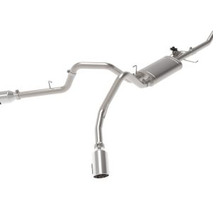 aFe Power Exhaust System Kit, Gemini Xv Cat-Back System, Stainless Steel, With Single Muffler, 3 Inch Pipe Diameter – 49-33123-P