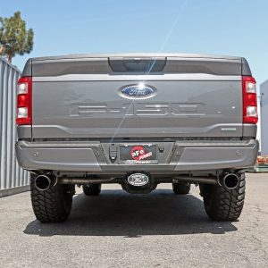 aFe Power Exhaust System Kit, Vulcan Cat-Back System, Stainless Steel, With Muffler, 3 Inch Pipe Diameter – 49-33127-B