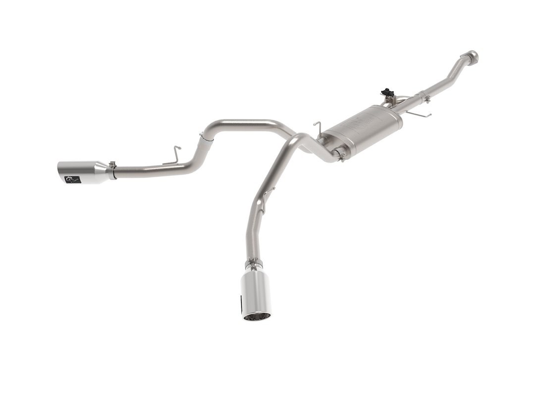 aFe Power Exhaust System Kit, Gemini Xv Cat-Back System, Stainless Steel, With Muffler, 3 Inch Pipe Diameter – 49-33129-P