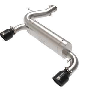 aFe Power Exhaust System Kit, Vulcan Axle-Back System, Stainless Steel, With Muffler, 3 Inch to 2-1/2 Inch Pipe Diameter – 49-33137-B