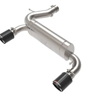 aFe Power Exhaust System Kit, Vulcan Axle-Back System, Stainless Steel, With Muffler, 3 Inch to 2-1/2 Inch Pipe Diameter – 49-33137-C