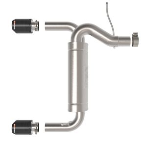 aFe Power Exhaust System Kit, Vulcan Axle-Back System, Stainless Steel, With Muffler, 3 Inch to 2-1/2 Inch Pipe Diameter – 49-33137-C