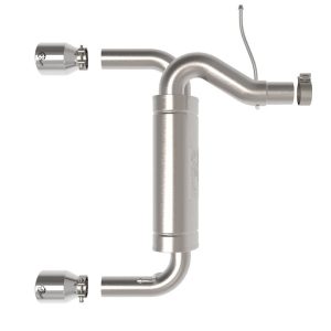aFe Power Exhaust System Kit, Vulcan Axle-Back System, Stainless Steel, With Muffler, 3 Inch to 2-1/2 Inch Pipe Diameter – 49-33137-P