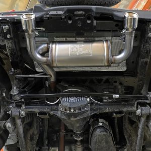 aFe Power Exhaust System Kit, Vulcan Axle-Back System, Stainless Steel, With Muffler, 3 Inch to 2-1/2 Inch Pipe Diameter – 49-33137-P