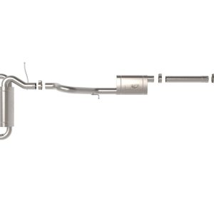 aFe Power Exhaust System Kit, Vulcan Cat-Back System, Stainless Steel, With Muffler, 3 Inch to 2-1/2 Inch Pipe Diameter – 49-33138-P