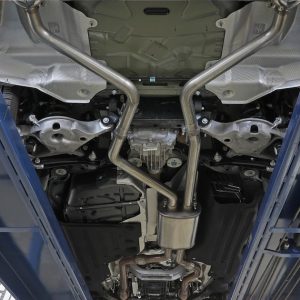 aFe Power Exhaust System Kit, Mach Force Xp Cat Back System, Stainless Steel, With Muffler, 2-1/2 Inch Diameter Pipe, Dual Exit – 49-33139-B