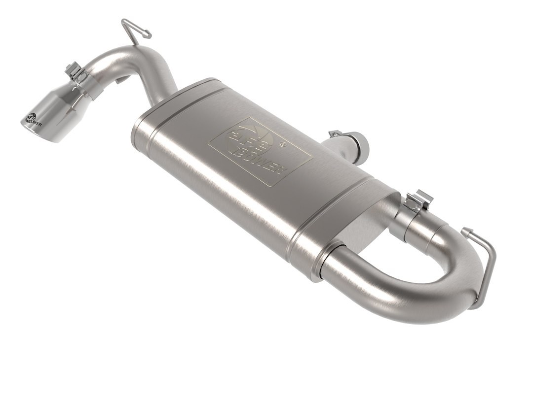 aFe Power Exhaust System Kit, Vulcan Axle-Back System, Stainless Steel, Without Muffler, 2-1/2 Inch Pipe Diameter – 49-33141-P