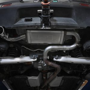 aFe Power Exhaust System Kit, Vulcan Axle-Back System, Stainless Steel, Without Muffler, 2-1/2 Inch Pipe Diameter – 49-33141-P