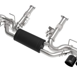 aFe Power Exhaust System Kit, Mach Force Xp Cat Back System, Stainless Steel, With Muffler, 3 Inch to 2-1/2 Inch Diameter Pipe – 49-34127-B