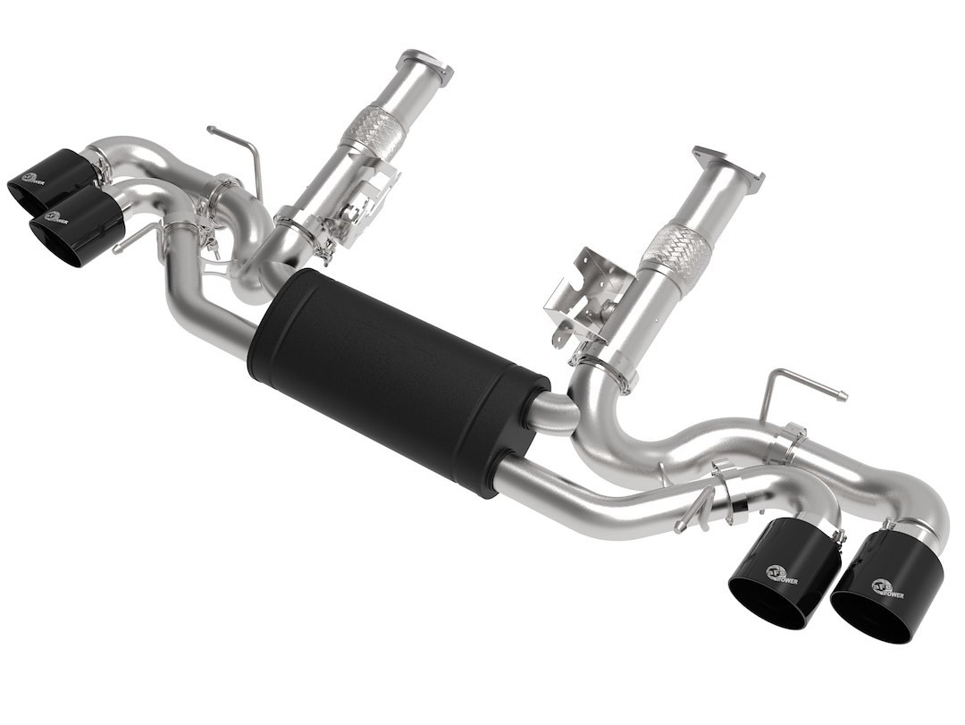 aFe Power Exhaust System Kit, Mach Force Xp Cat Back System, Stainless Steel, With Muffler, 3 Inch to 2-1/2 Inch Diameter Pipe – 49-34127-B