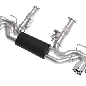 aFe Power Exhaust System Kit, Mach Force Xp Cat Back System, Stainless Steel, With Muffler, 3 Inch to 2-1/2 Inch Diameter Pipe – 49-34127-P