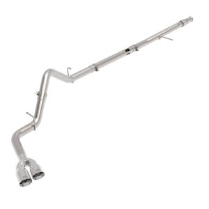 aFe Power Exhaust System Kit, Rebel Xd Diesel Particulate Filter (DPF) Back System, Stainless Steel, Without Muffler – 49-34129-P