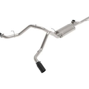 aFe Power Exhaust System Kit, Gemini Xv Cat-Back System, Stainless Steel, With Muffler, 3 Inch Pipe Diameter – 49-34132-B