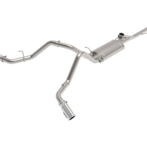 aFe Power Exhaust System Kit, Gemini Xv Cat-Back System, Stainless Steel, With Muffler, 3 Inch Pipe Diameter – 49-34132-P