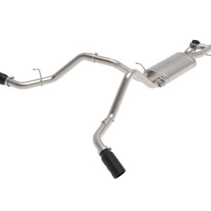 aFe Power Exhaust System Kit, Gemini Xv Cat-Back System, Stainless Steel, With Muffler, 3 Inch Pipe Diameter – 49-34133-B